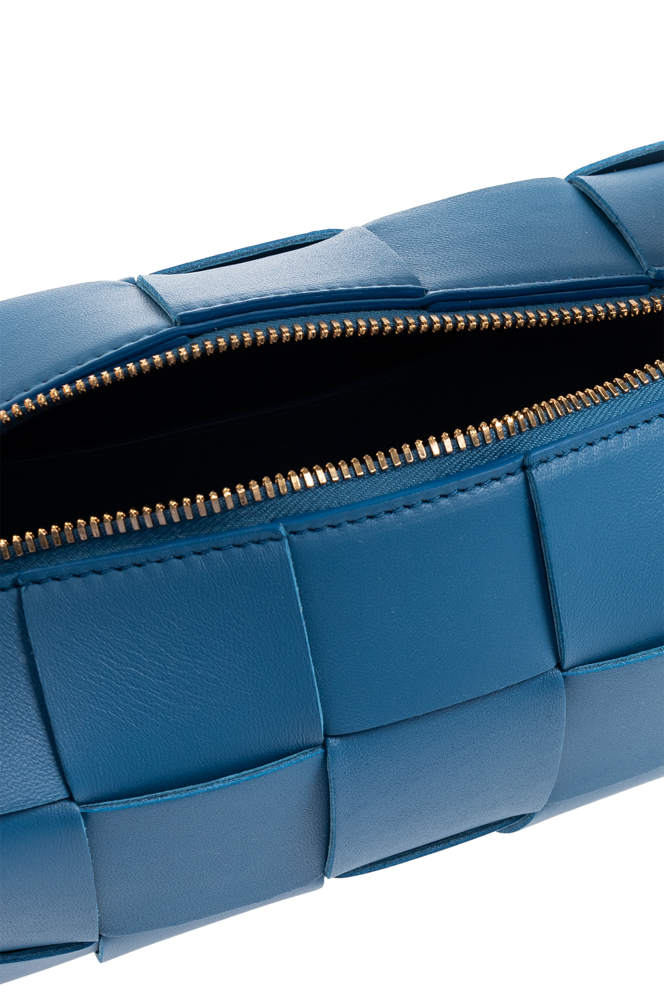 【BOTTEGA VENETA 】Small Drop ショルダー ♪ライトブルー Bottega Veneta - Arco 29 Storm Blue Woven Leather Small